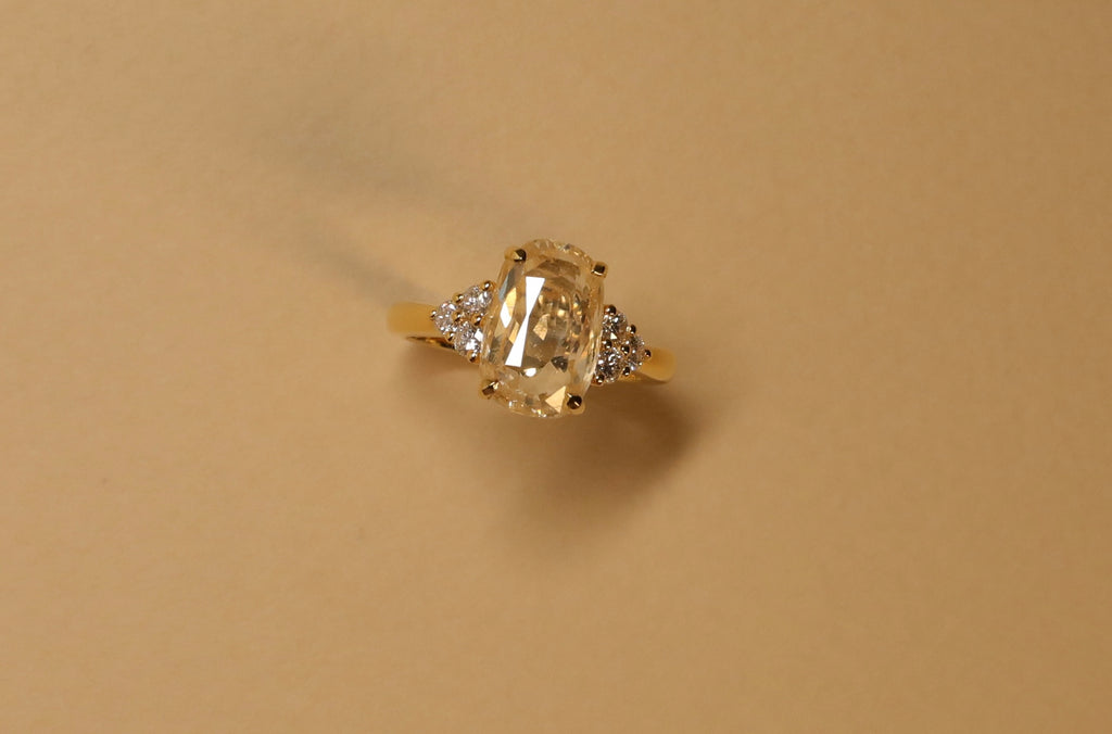 Sapphire Cushion-Cut Ring