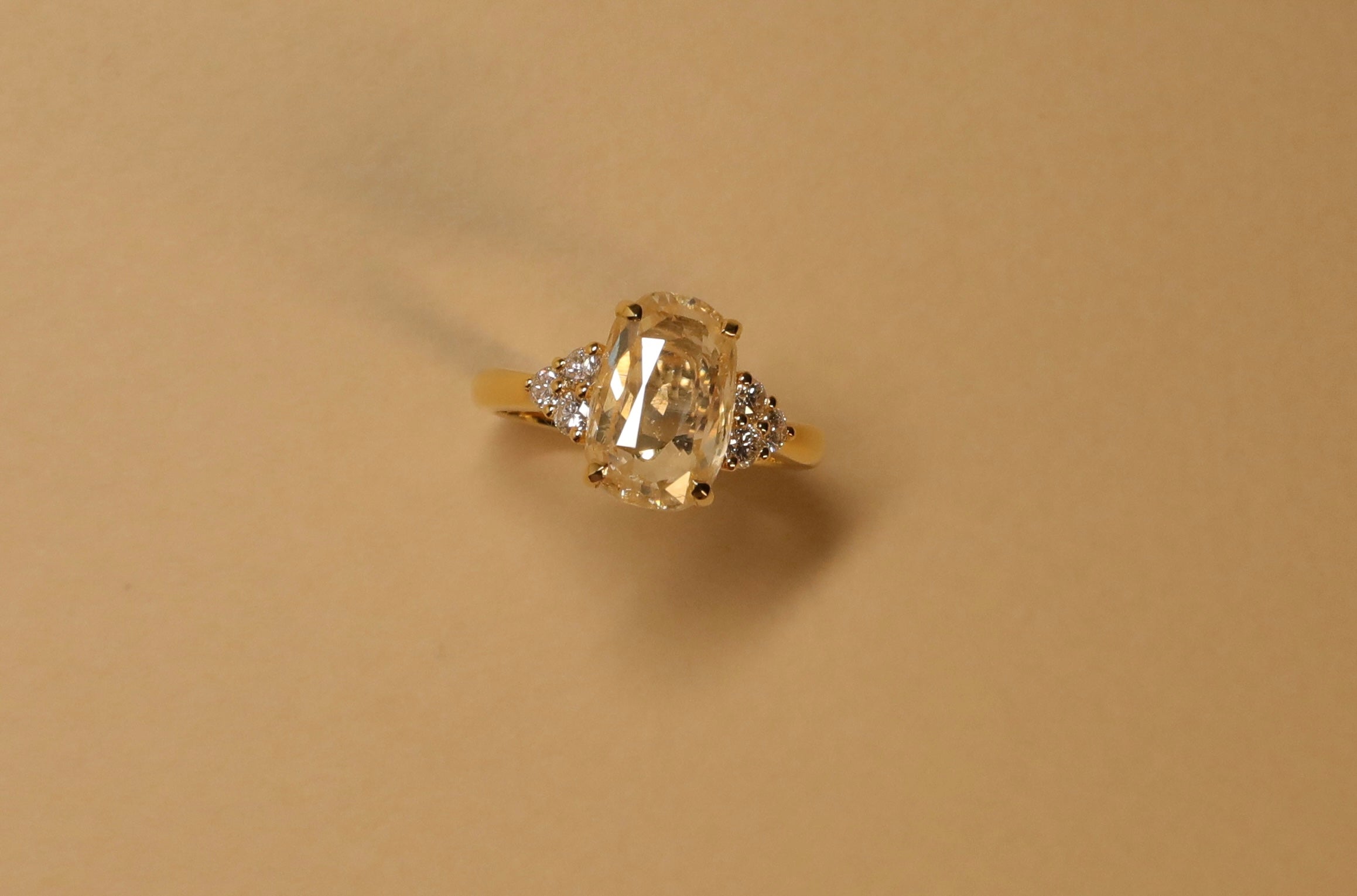 Sapphire Cushion-Cut Ring