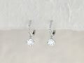 Dangling 1ct earrings