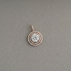 Lab Diamond Round Halo Pendant