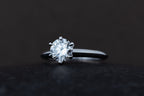 Classic 6 Prongs Round Brilliant Diamond Ring