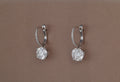 Class Round Brilliant Diamond Dangling Earrings