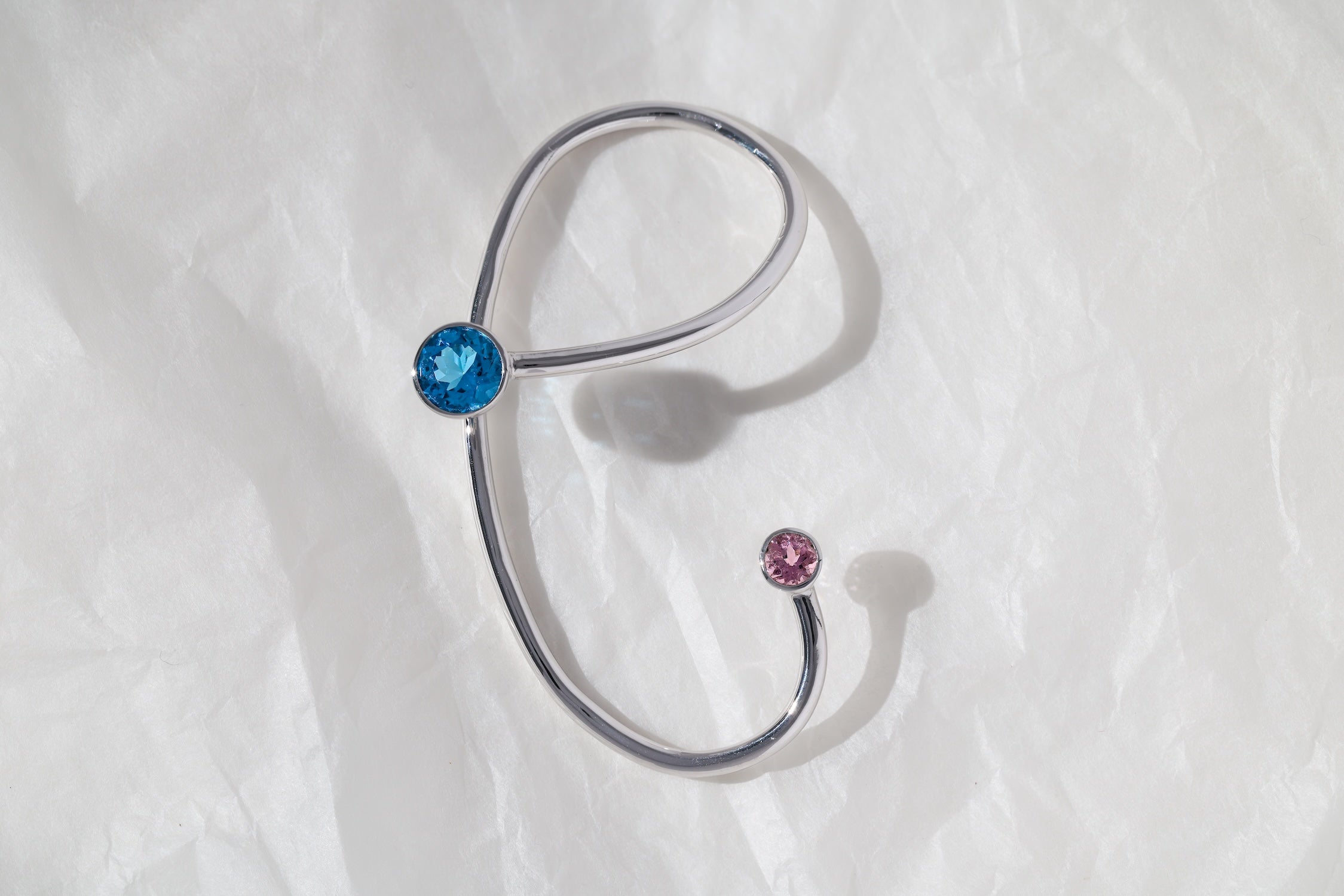 Topaz and Tourmaline Ear Cuff