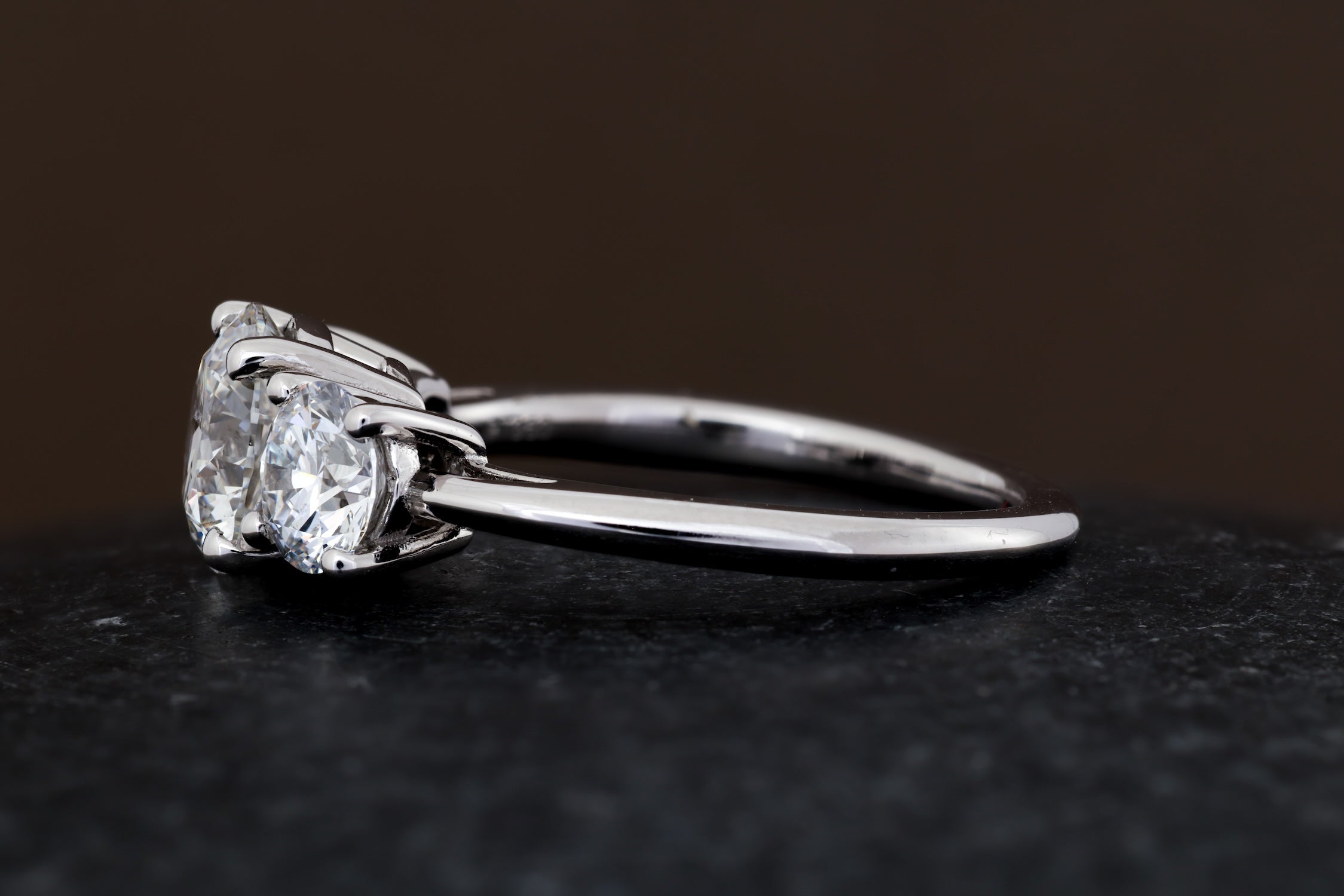 Classic 3-Stone Brilliant Diamond Ring
