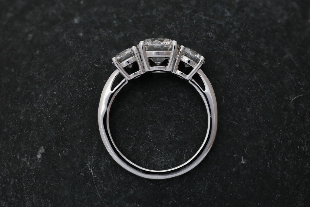 Classic 3-Stone Brilliant Diamond Ring