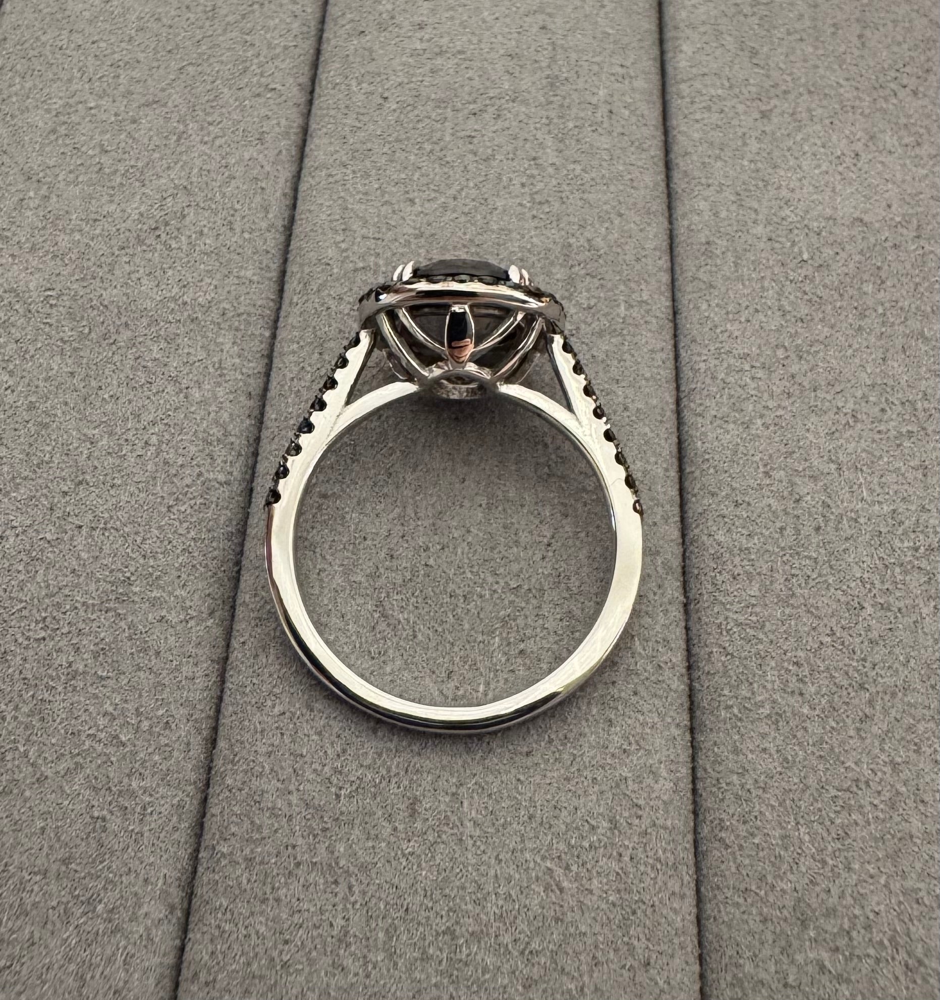 Spinel Cushion-cut Halo Ring