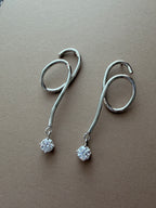 Diamond Loop Earrings