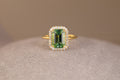 Tourmaline Halo Ring