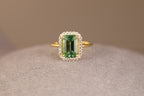 Tourmaline Halo Ring