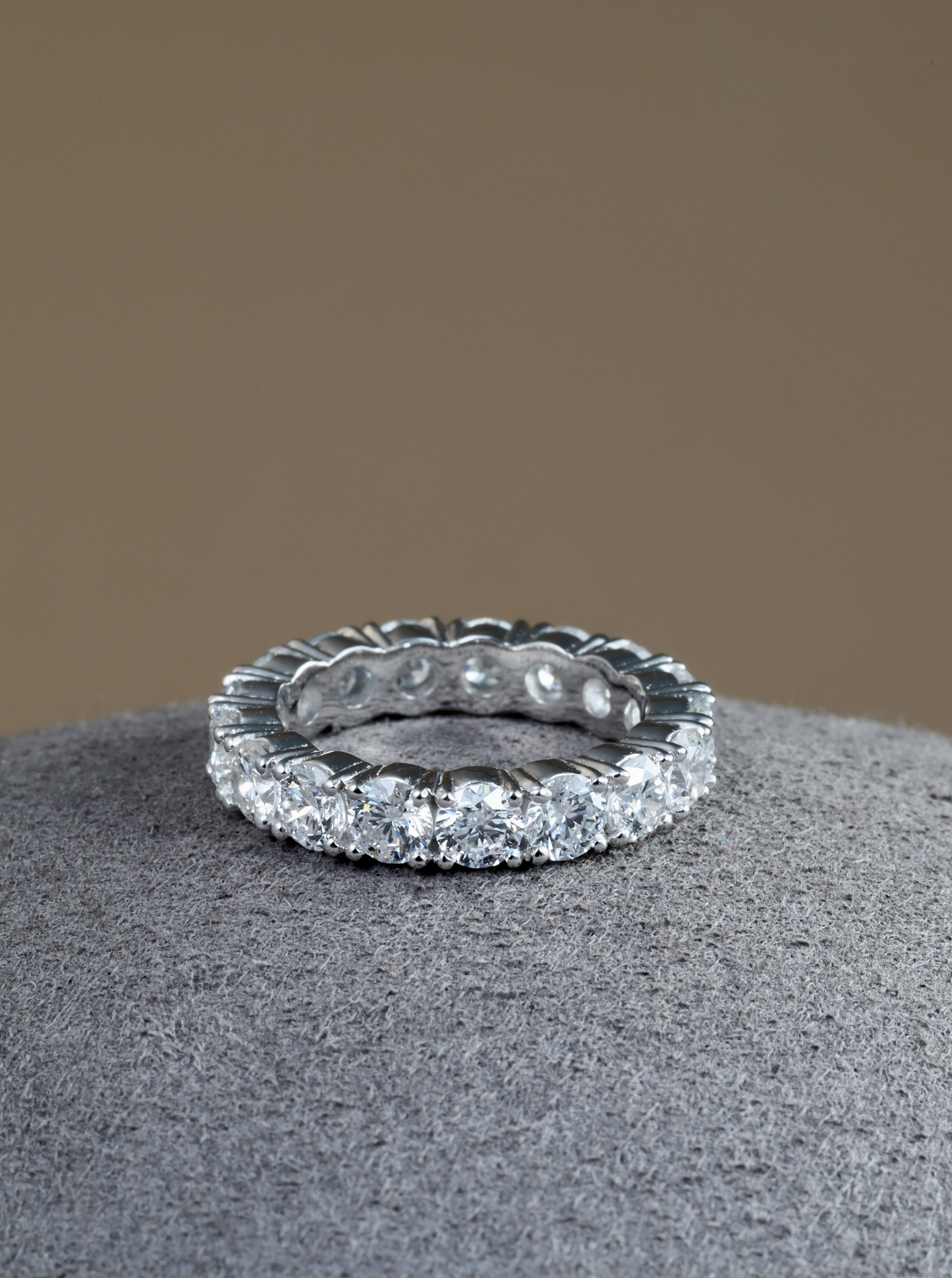 Bloom Round Brilliant Diamond Eternity Ring