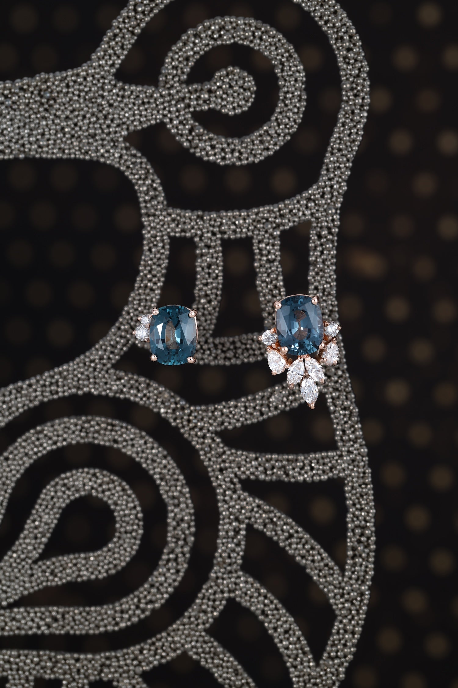 Spinel Cushion-Cut Earrings