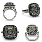 Spinel Cushion-cut Halo Ring