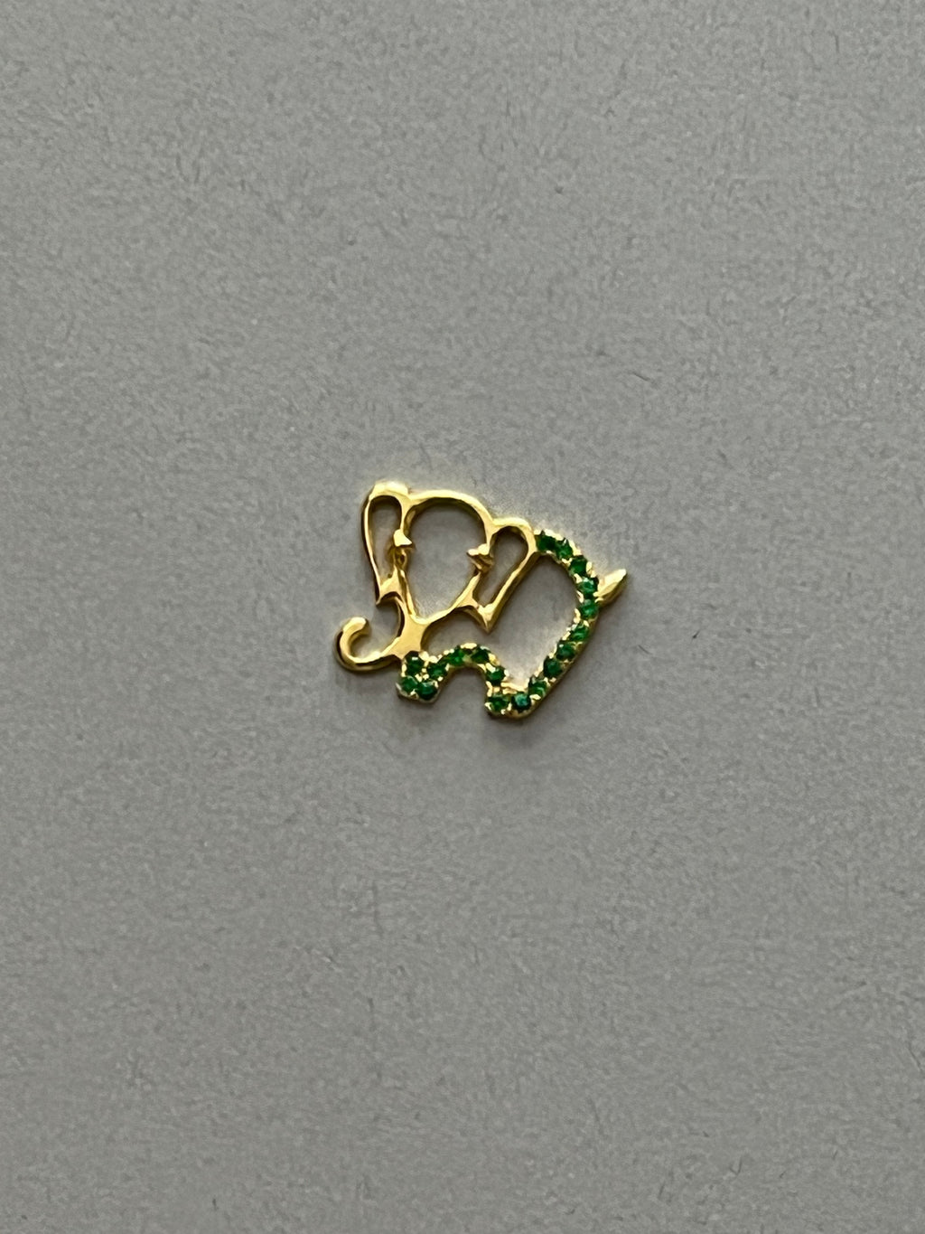 Tsavorite Elephant Pendant