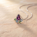 Pear-cut Amethyst pendant